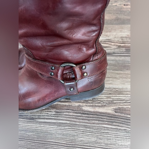 •FRYE Melissa Harness Inside Zip Wide-Calf Boots - Pre-loved• - Picture 12 of 15